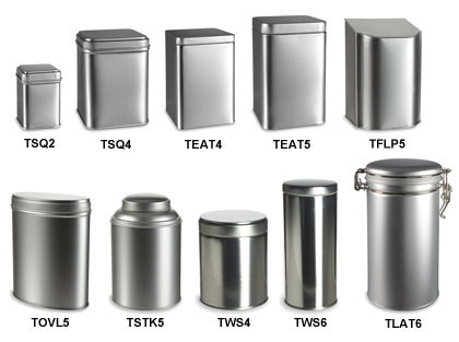 Tea Tin Metal Containers, Wholesale & Bulk